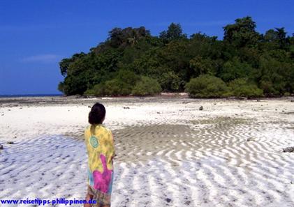 Insel bei Ebbe