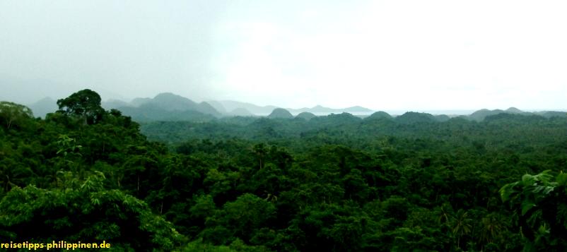 Blick auf das Hinterland von Virac, Catanduanes